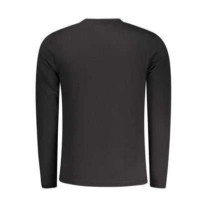 Black Cotton Men T-Shirt