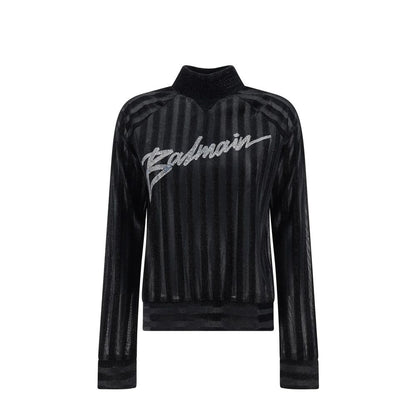 High-Neck Logo Sweater