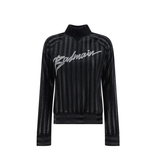 High-Neck Logo Sweater