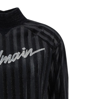 High-Neck Logo Sweater