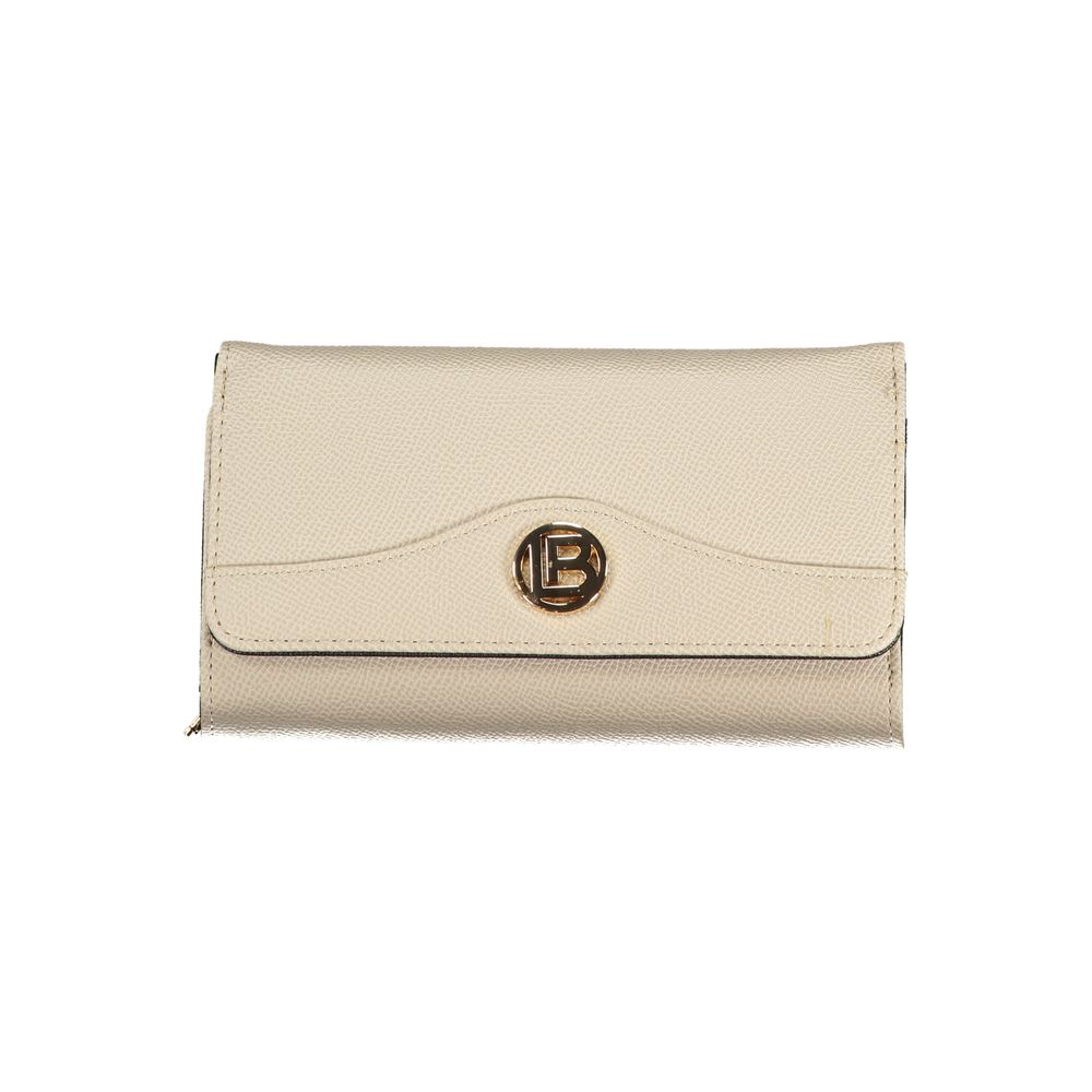 Beige Polyethylene Women Wallet