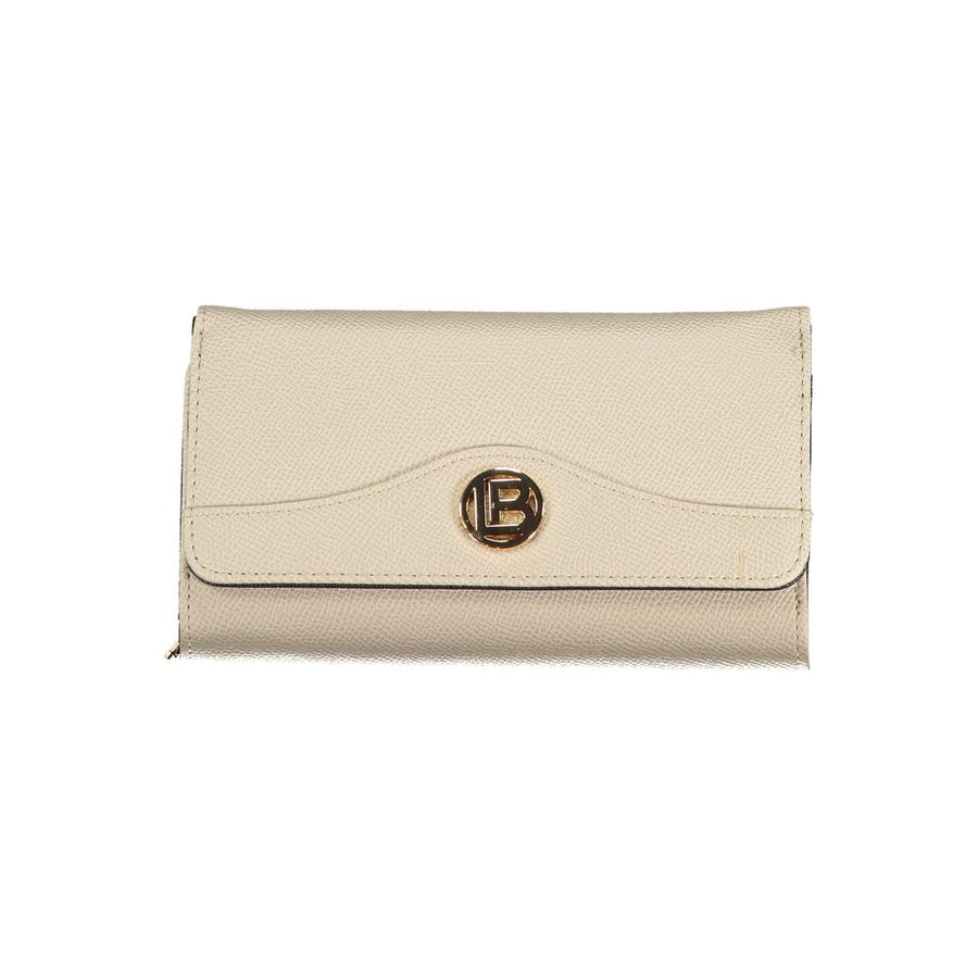 Beige Polyethylene Women Wallet