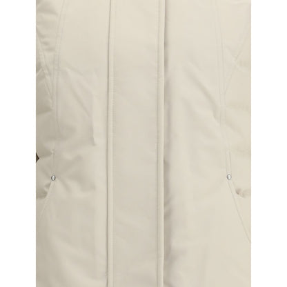 Beige Polyester Parka