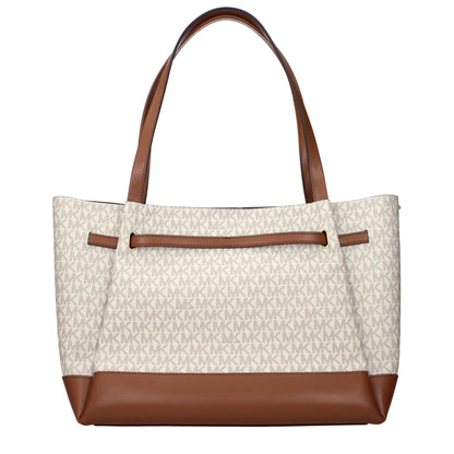 Beige Fabric Shoulder Bag