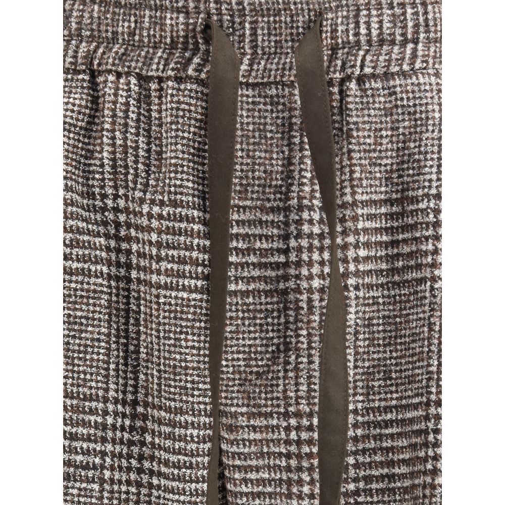 Jogging Trousers in Wool and Alpaca