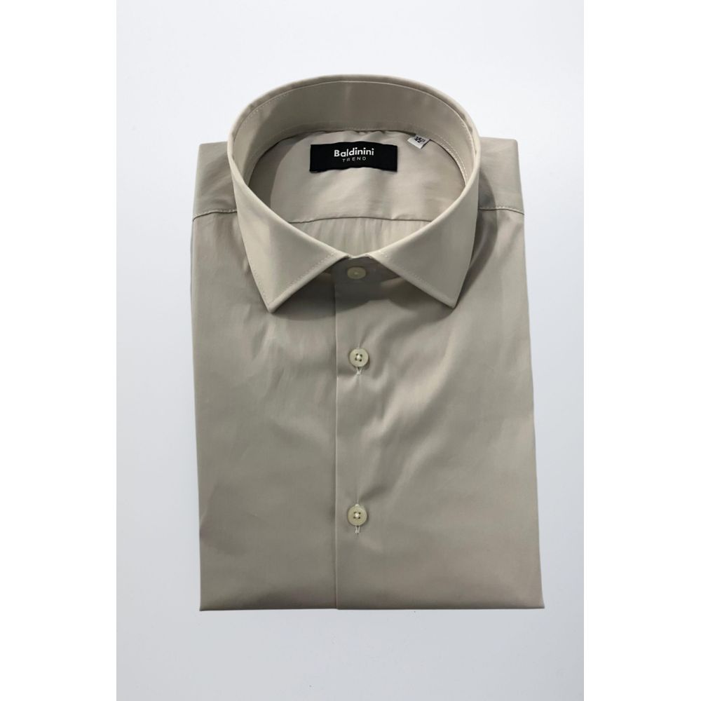 Beige Cotton Shirt