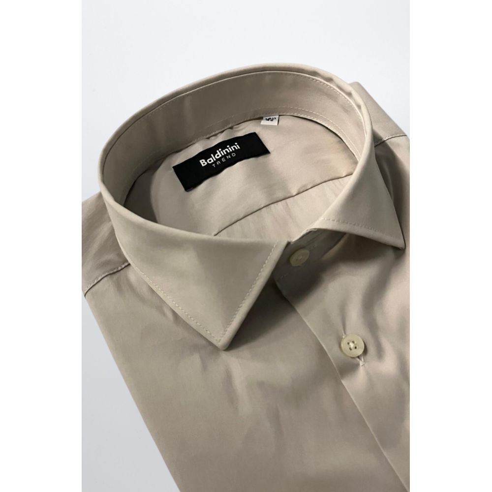 Beige Cotton Shirt