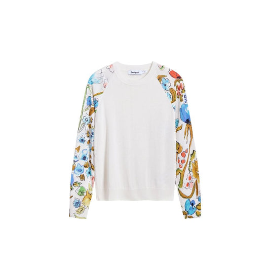 White Viscose Sweatshirt