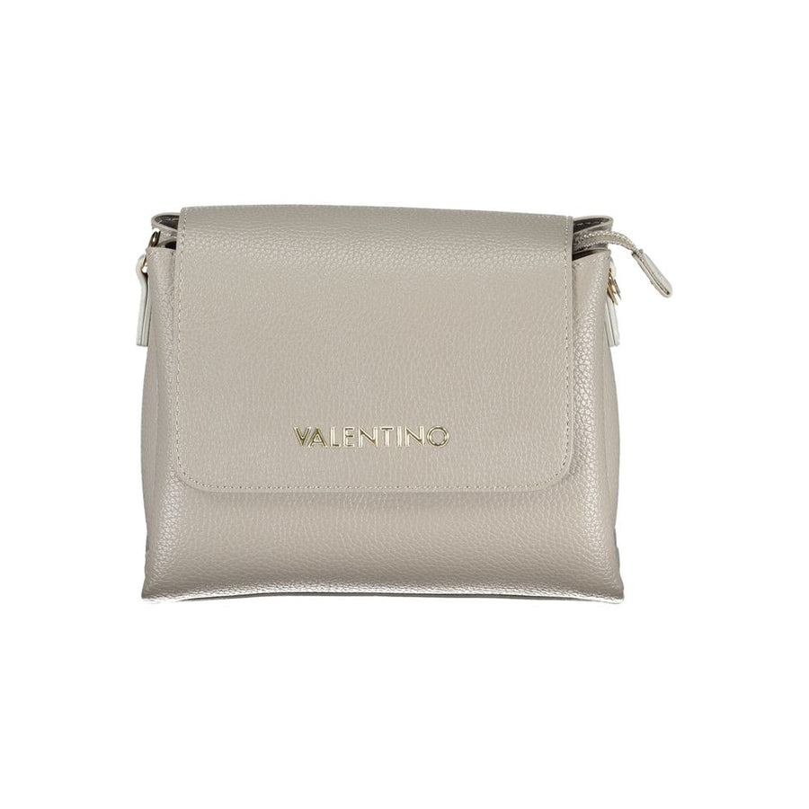 Gray Polyethylene Women Handbag