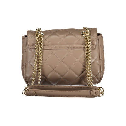 Brown Polyethylene Women Handbag