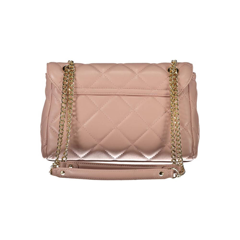 Pink Polyethylene Women Handbag