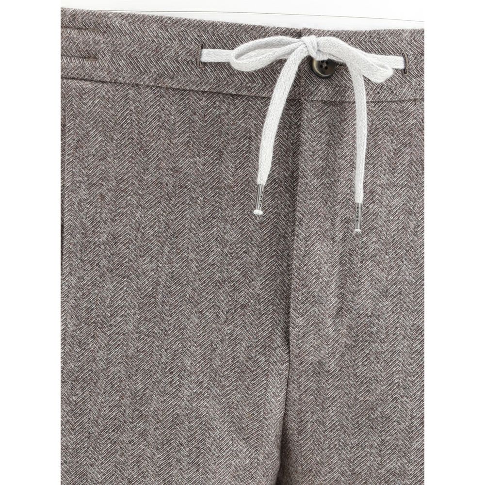 Soft Virgin Wool and Cashmere Trousers