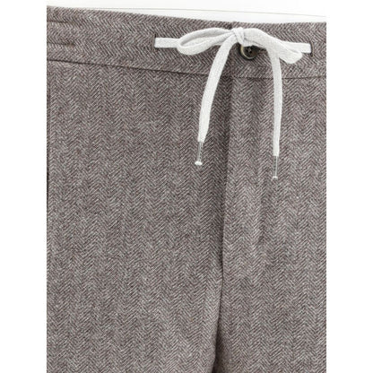 Soft Virgin Wool and Cashmere Trousers