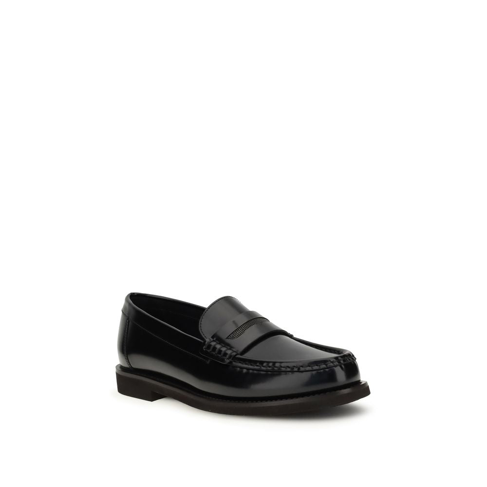 Loafers with jewel decoration