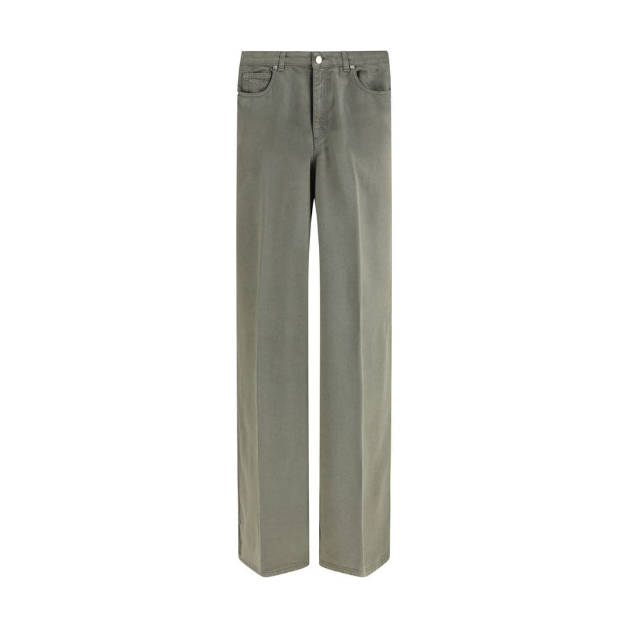 Green Tencel Relaxed Fit Jeans