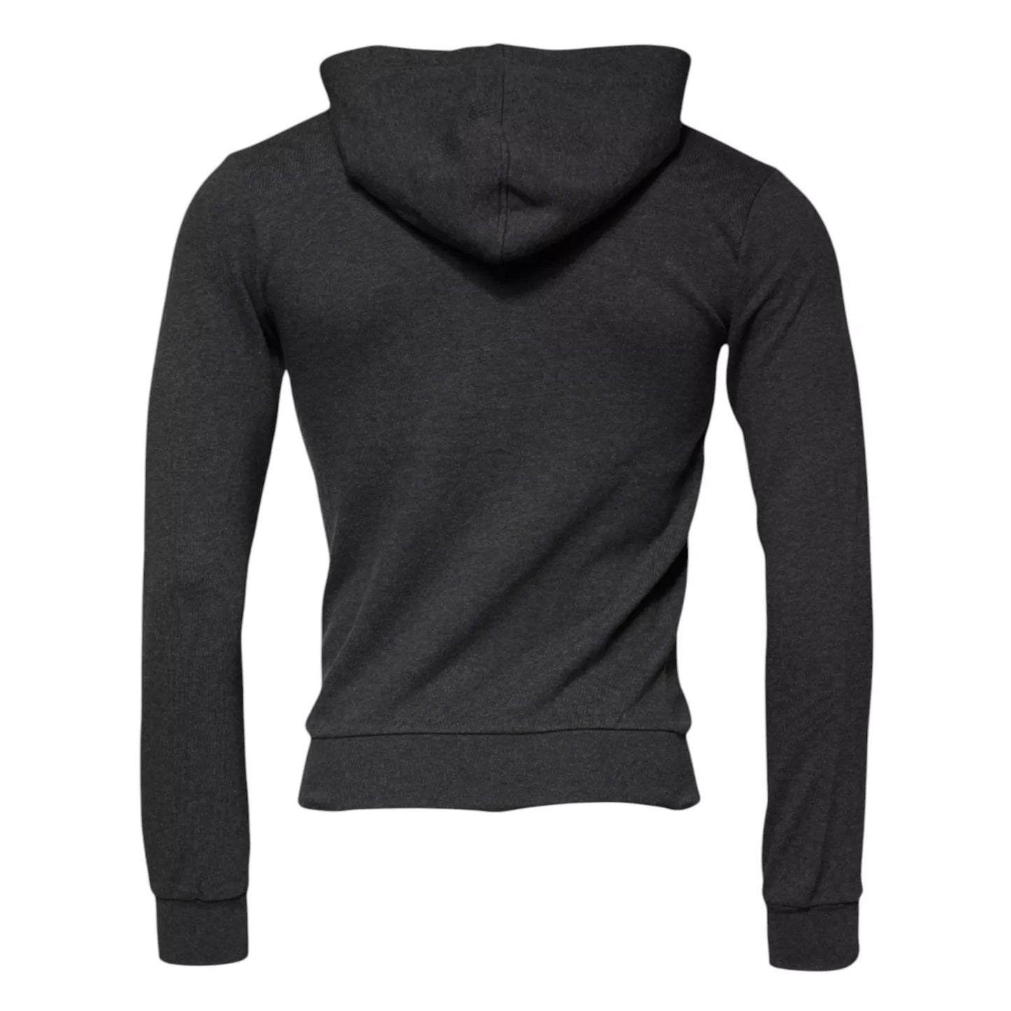 Gray Logo Full Zip Hooded Sweatshirt Sweater