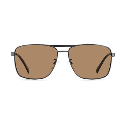 Gray Stainless Steel Sunglasses