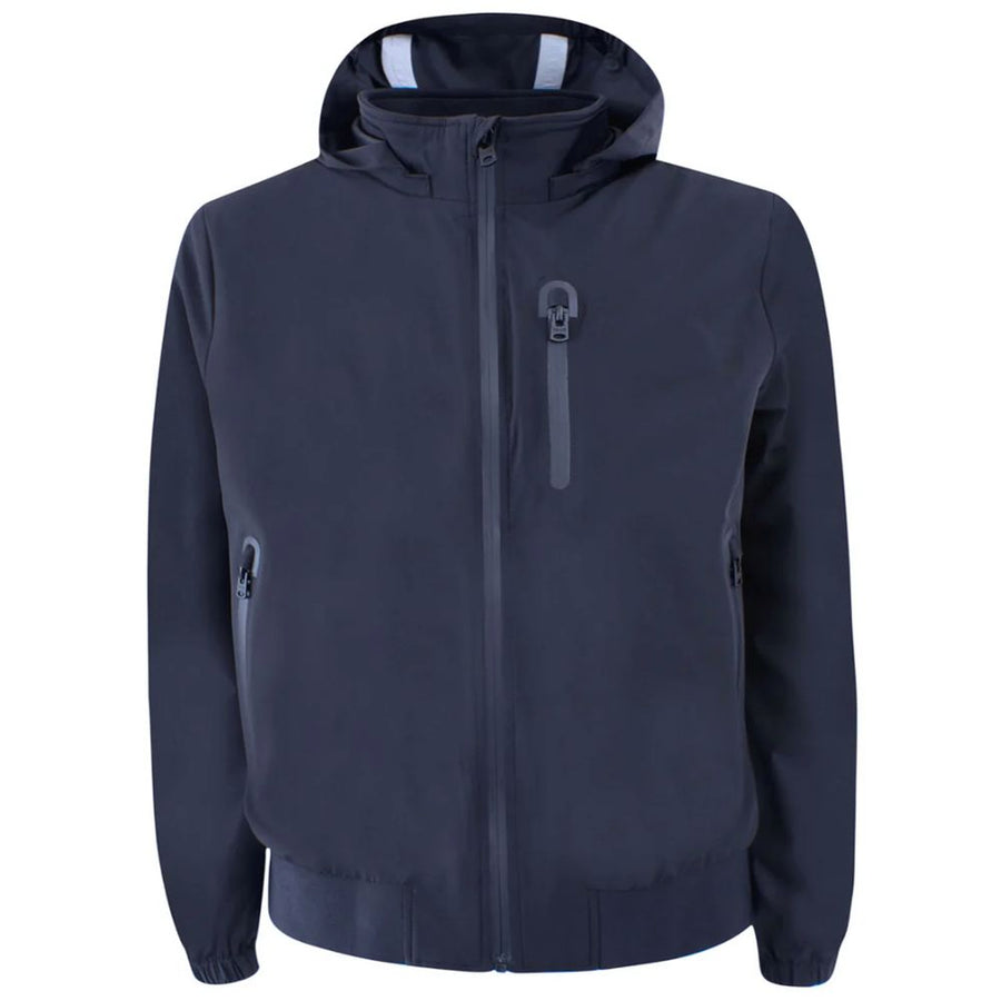 Blue Nylon Jackets & Coat
