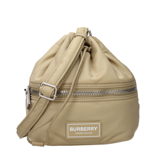 Beige Nylon Crossbody Bag