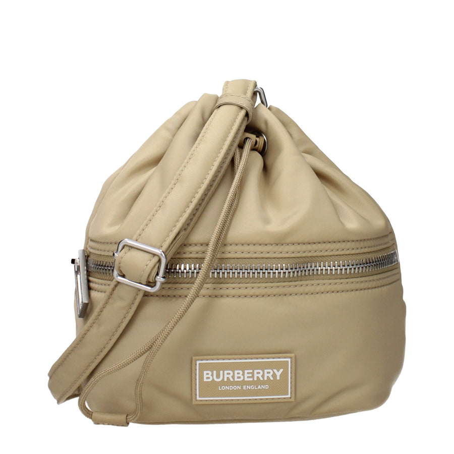 Beige Nylon Crossbody Bag