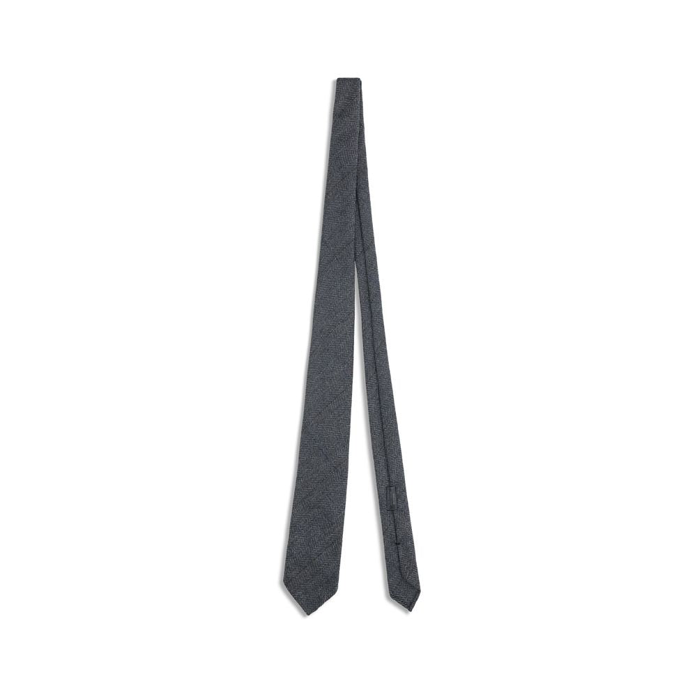 Gray Wool Tie