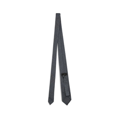 Gray Wool Tie