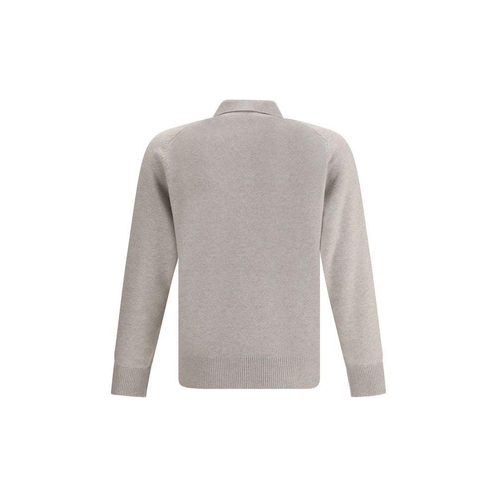 Beige Cashmere Polo Shirt