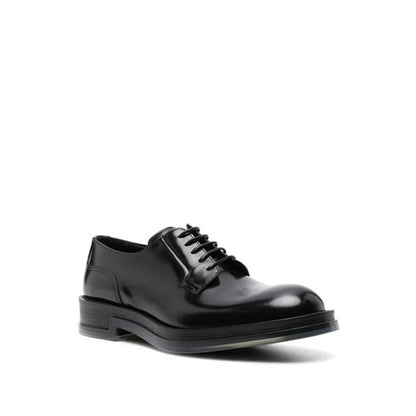 Black Calfskin Oxfords And Derbies