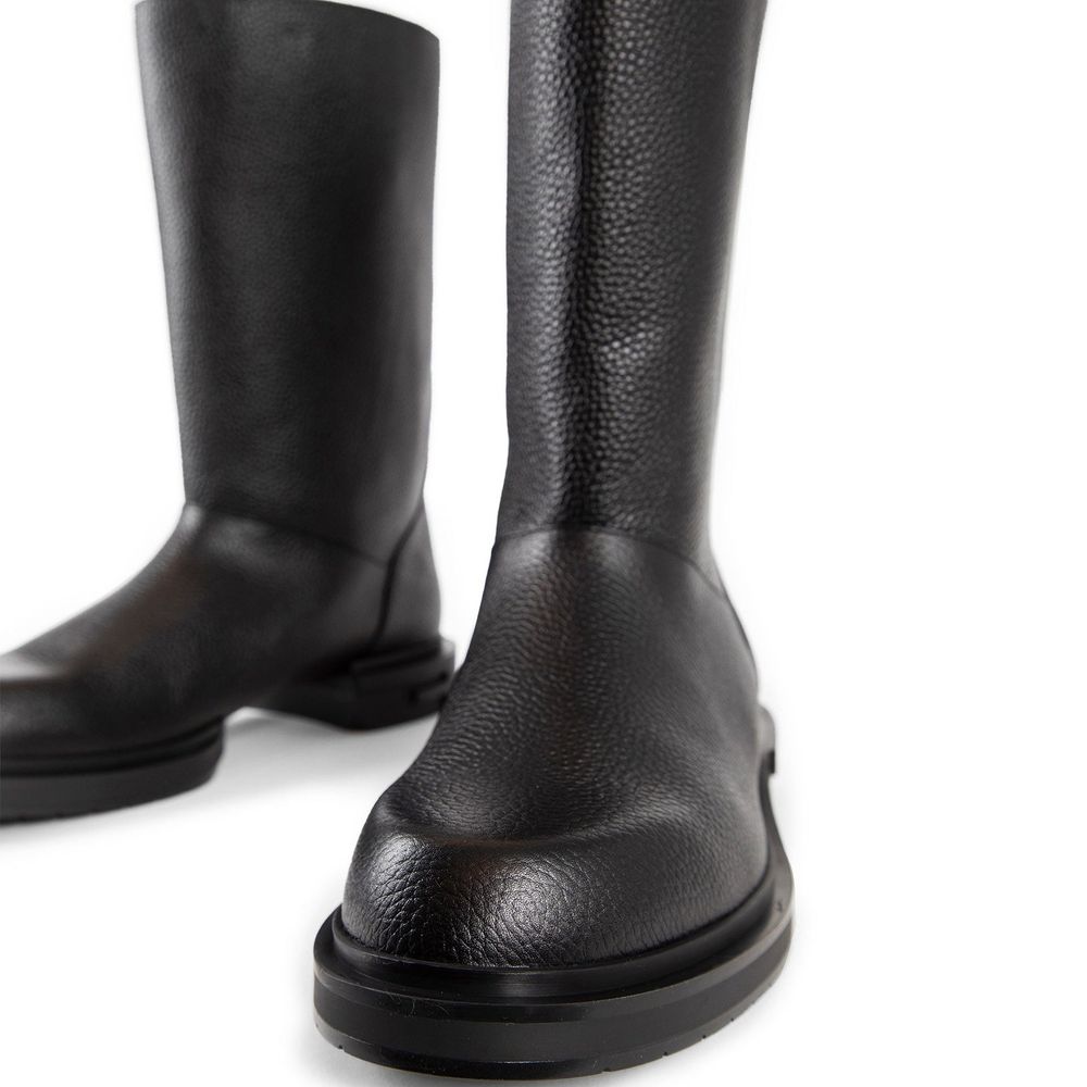 Black Calfskin Boots