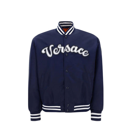 Blue Nylon Bomber