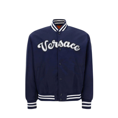 Blue Nylon Bomber