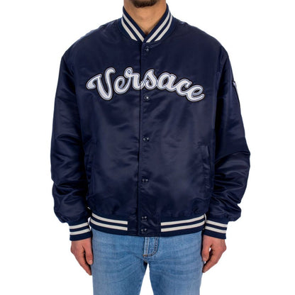 Blue Nylon Bomber