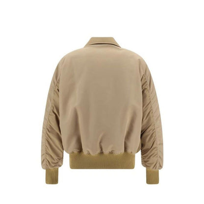 Beige Polyamide Bomber