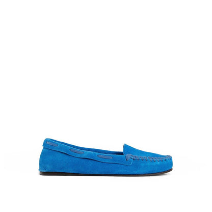 Blue Calfskin Moccassin