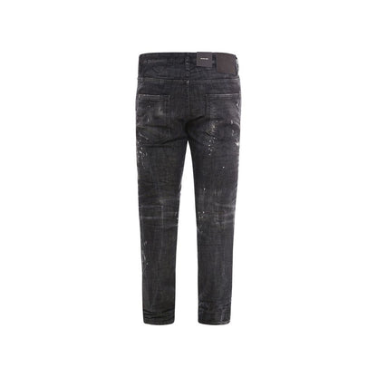 Black Cotton Jeans Denim