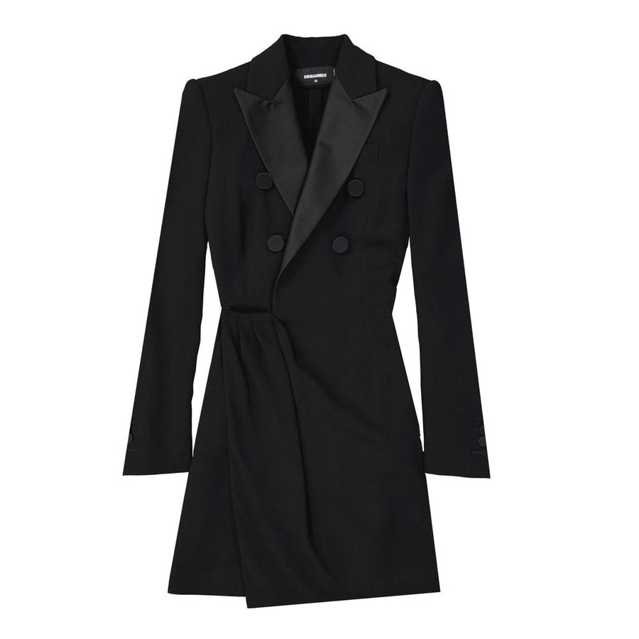 Black Viscose Cocktail Dress