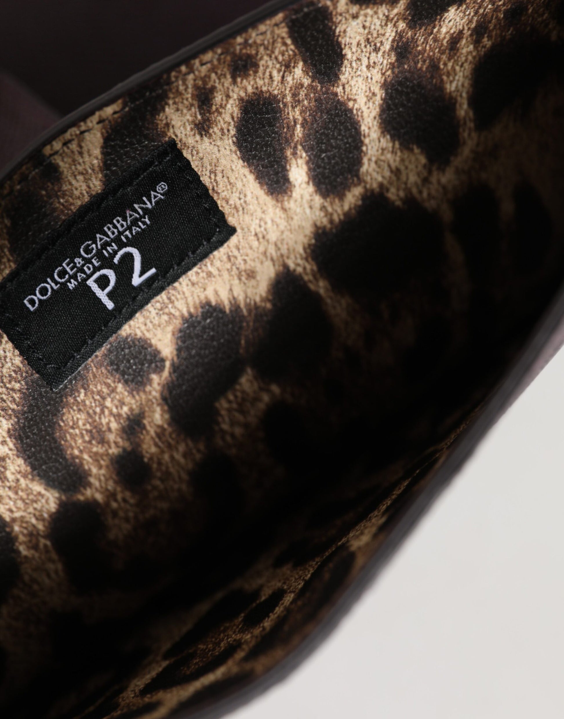 Dark Brown Leather Logo Plaque Cover Sleeve Tablet Case