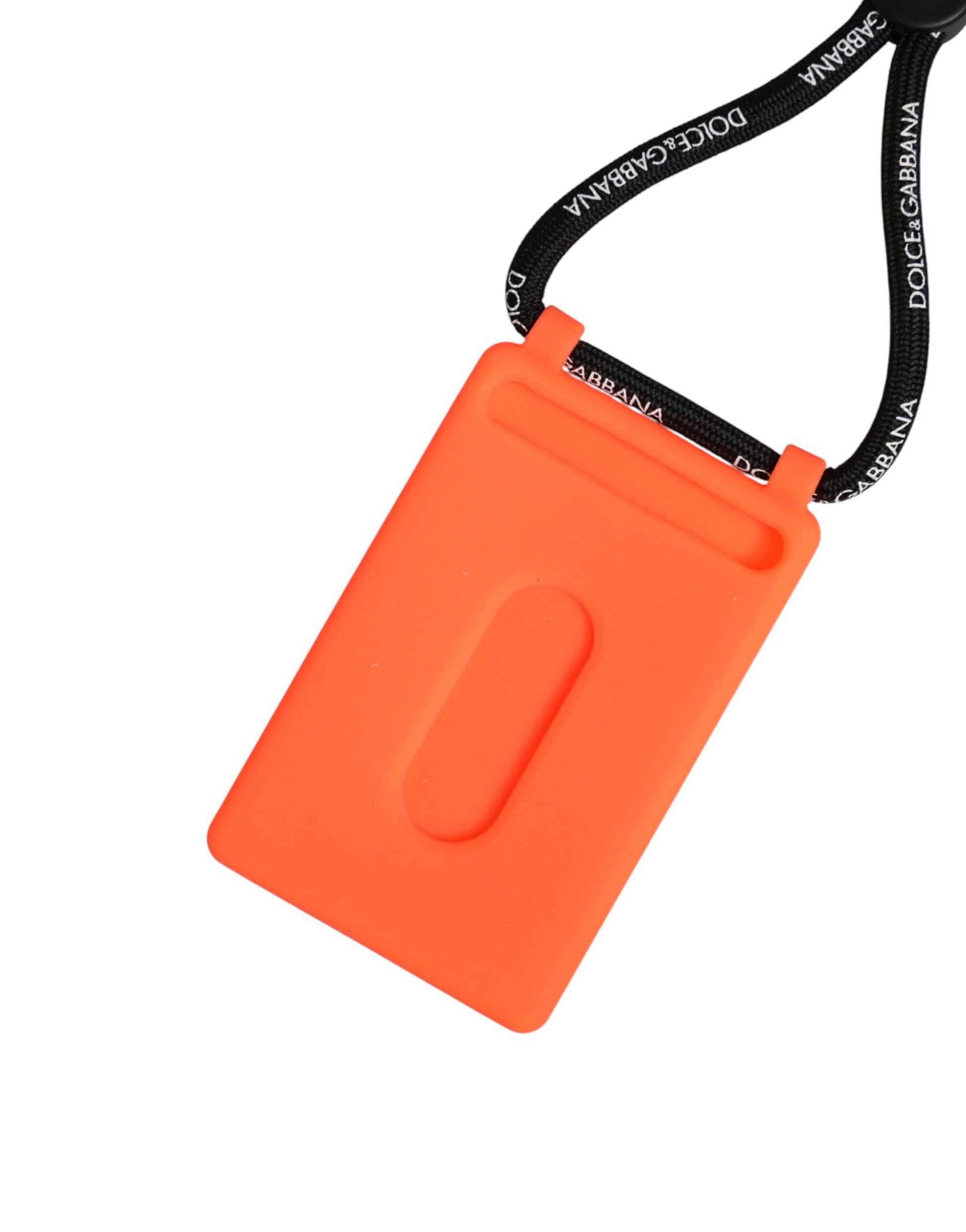 Holder Neon Orange Rubber DG Embossed Adjustable Badge
