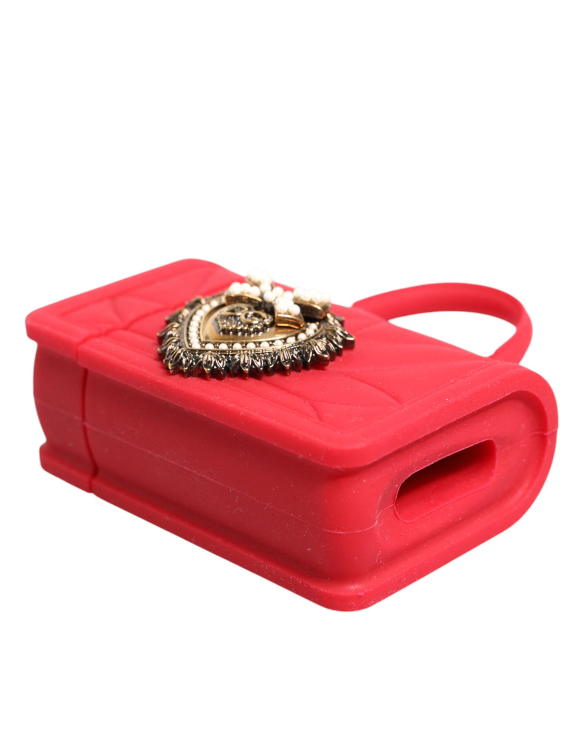 Red Silicone Devotion Heart Cover Bag Women Airpods Case