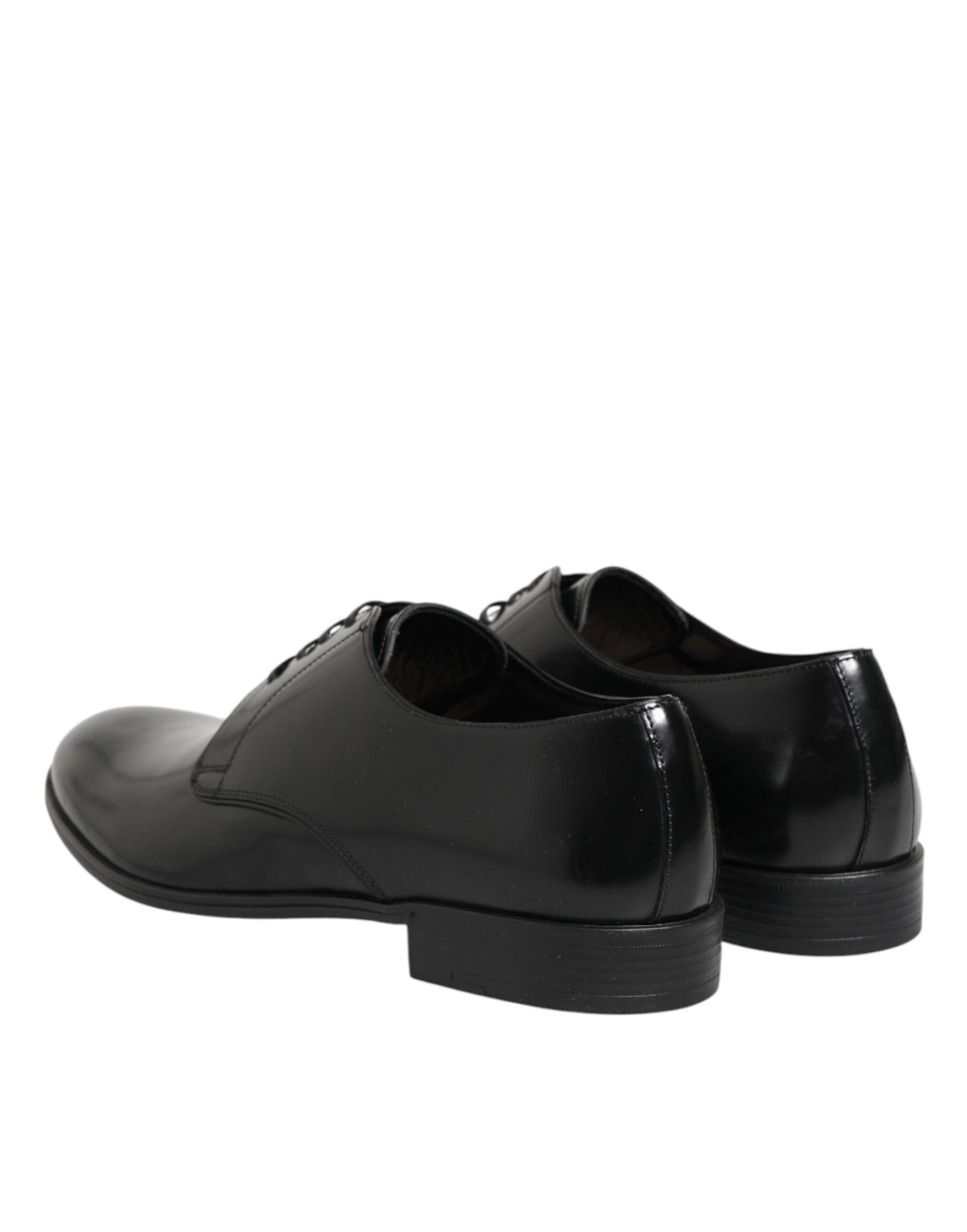 Black Calfskin Leather Derby Dress Shoes