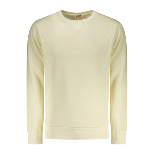White Cotton Men Sweatshirt