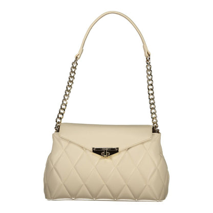 Beige Polyethylene Handbag