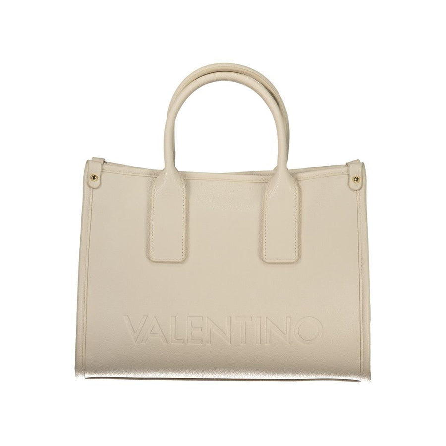Beige Polyethylene Handbag