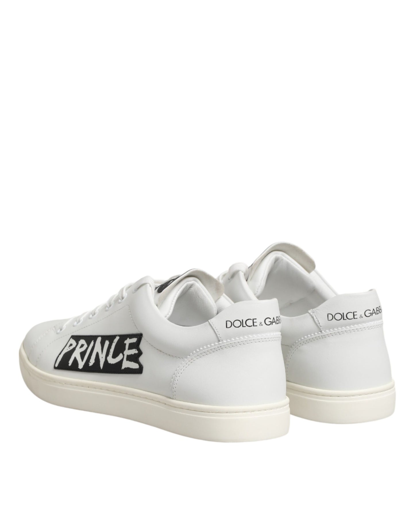 White Prince Leather Low Top Men Sneakers Shoes