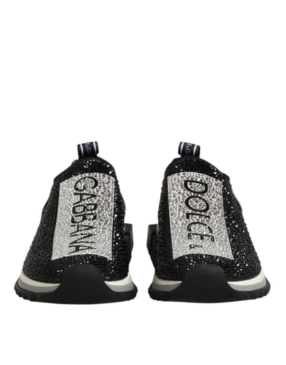 Black Strass Slip On Men Sorrento Sneakers Shoes