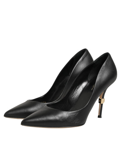 Black Patent Leather High Heels Pumps Shoes