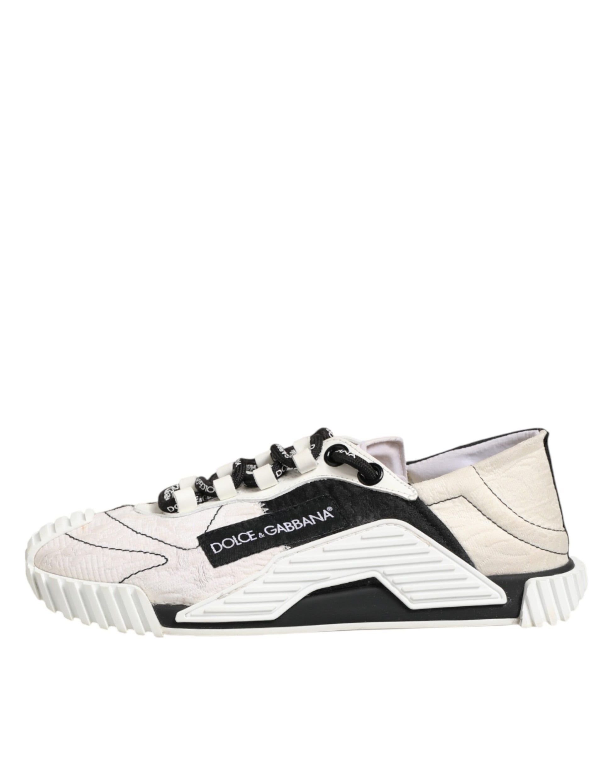White Black Leather NS1 Sneakers Shoes