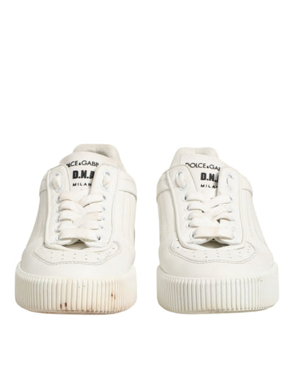 White Leather MIAMI Low Top Sneakers Shoes