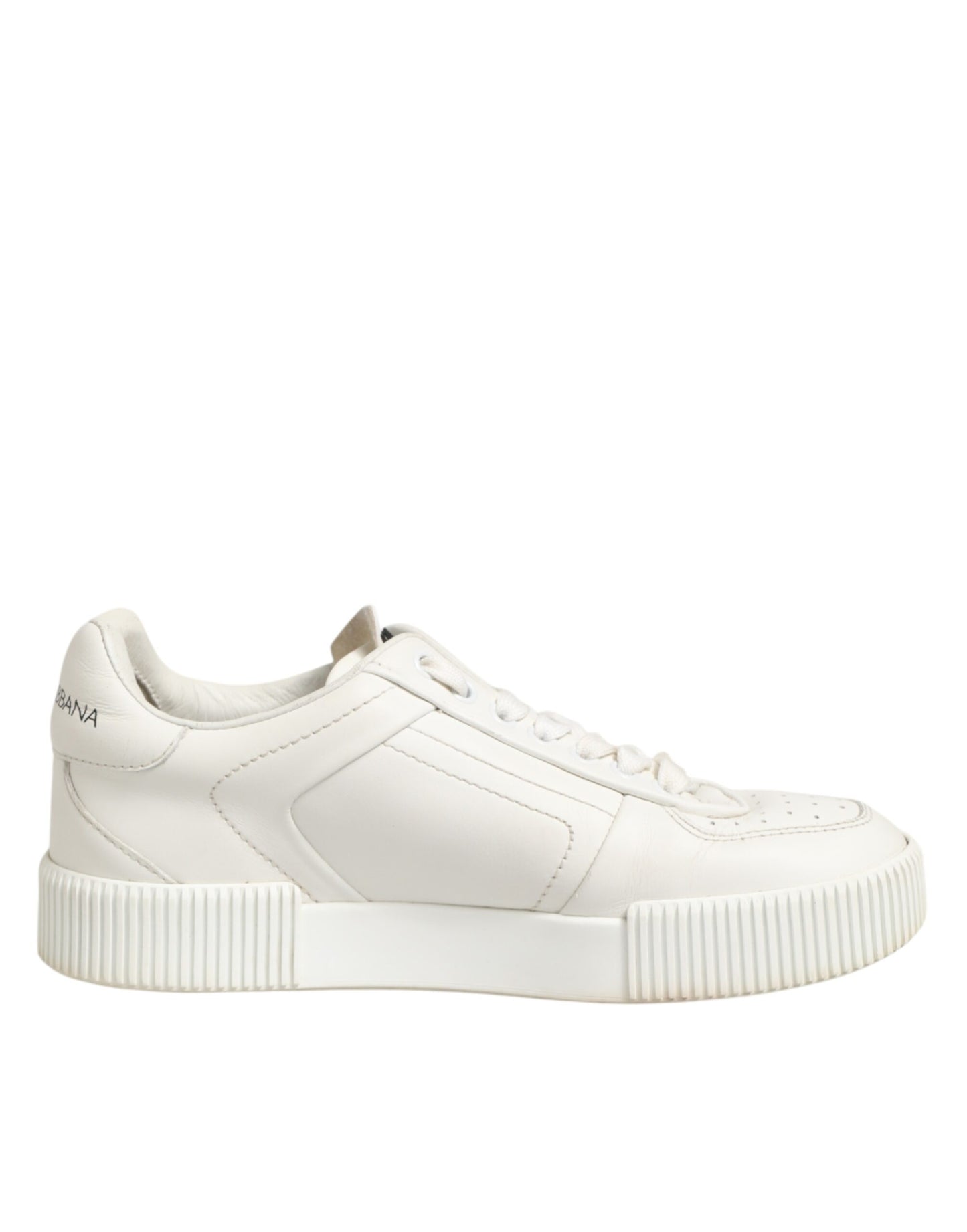 White Leather MIAMI Low Top Sneakers Shoes