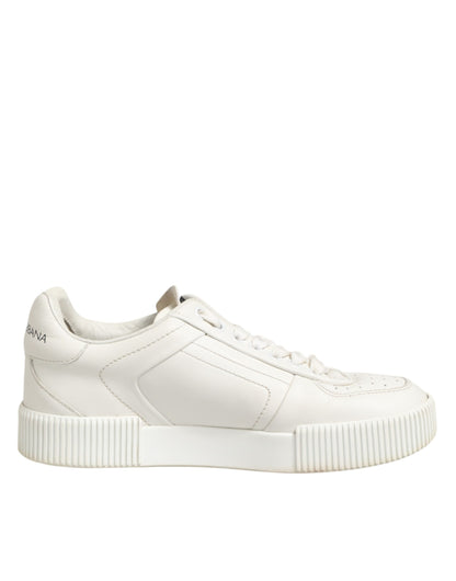 White Leather MIAMI Low Top Sneakers Shoes